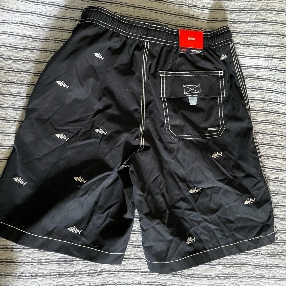 NWT Gap kids navy blue swim short size L(10)